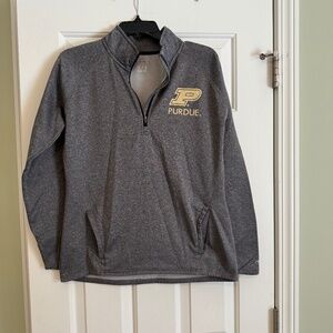 Purdue 1/4 zip pullover sweater
